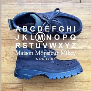 Prada Suede Chukka Hiking Boots - UK 9